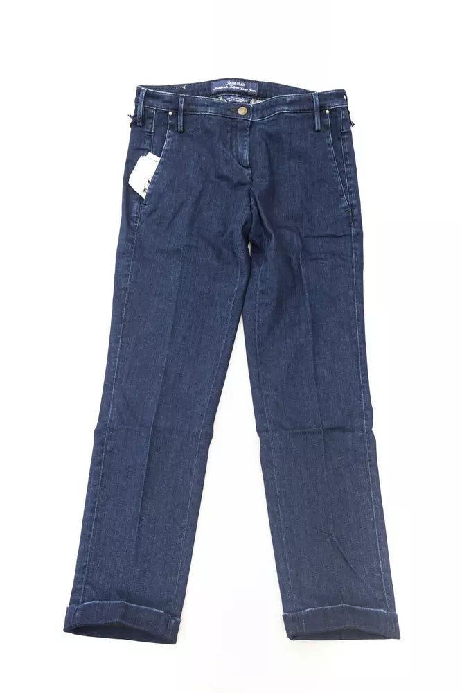 Jacob Cohen Blue Cotton Women Jeans