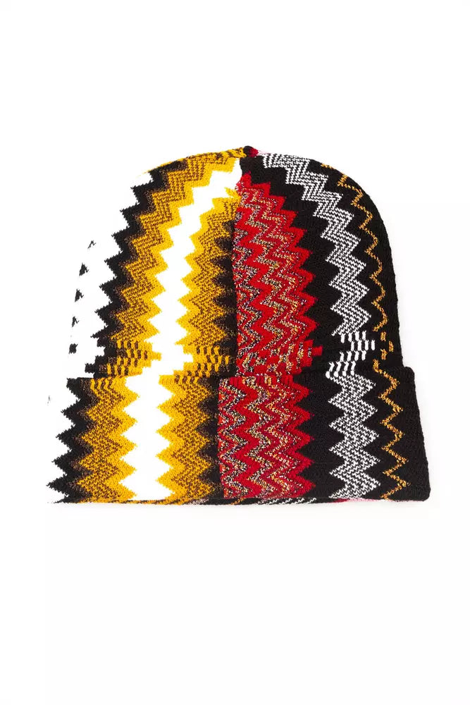 Gorro de mezcla de lana con fantasía geométrica de Missoni