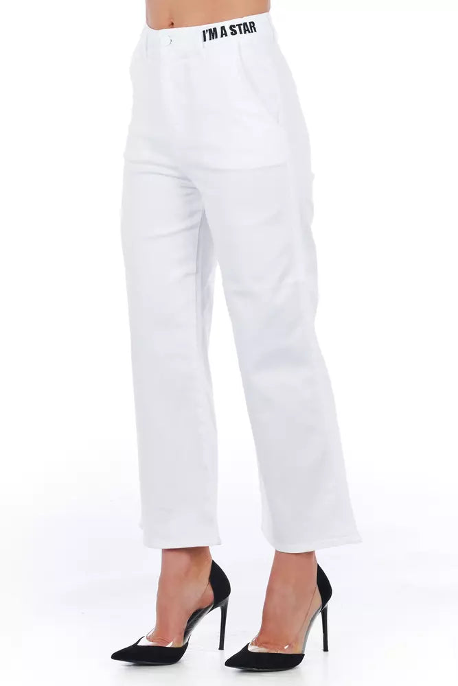 Pantalones cortos blancos de gran elegancia de Frankie Morello