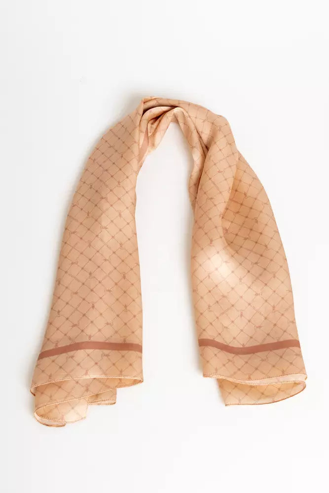 Foulard en soie imprimé all-over rétro chic de Trussardi