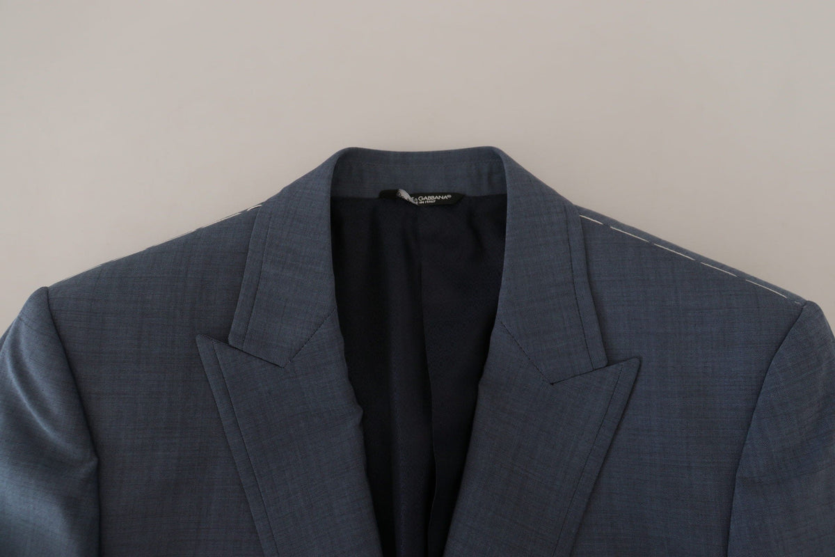 Blazer sport bleu élégant à boutonnage simple Dolce &amp; Gabbana