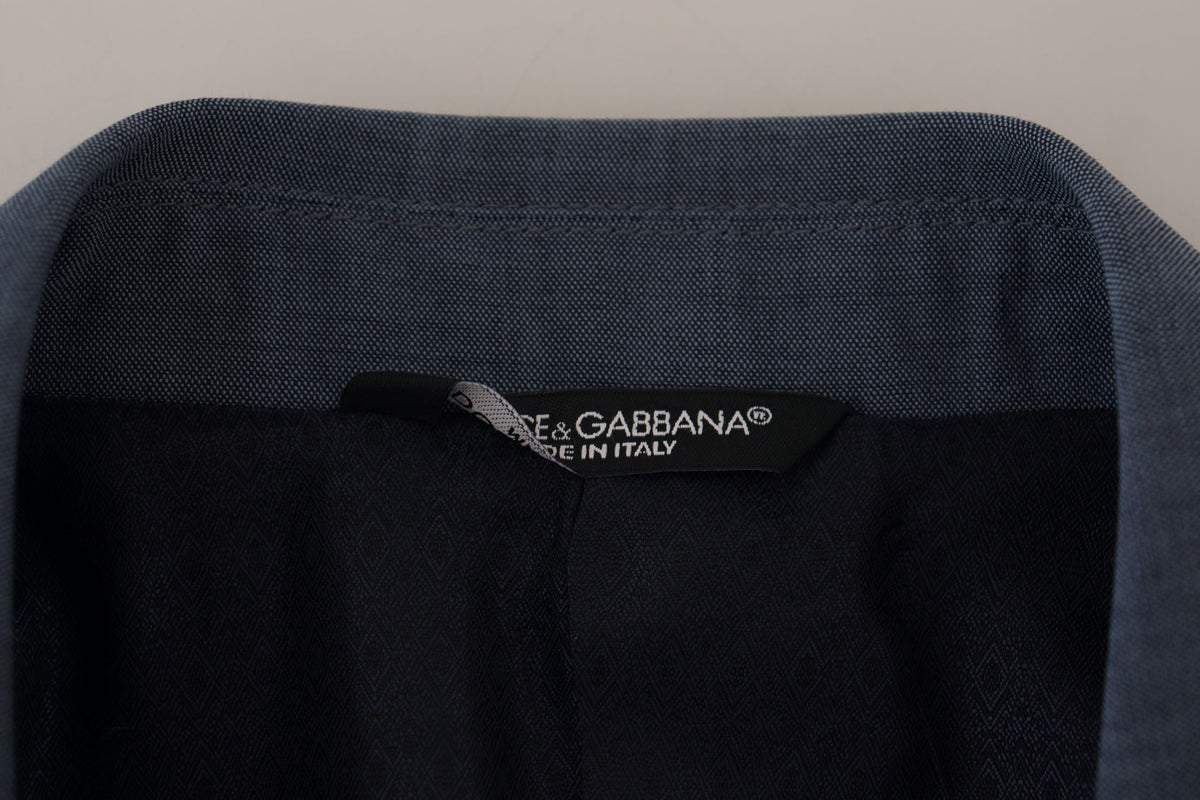 Blazer sport bleu élégant à boutonnage simple Dolce &amp; Gabbana