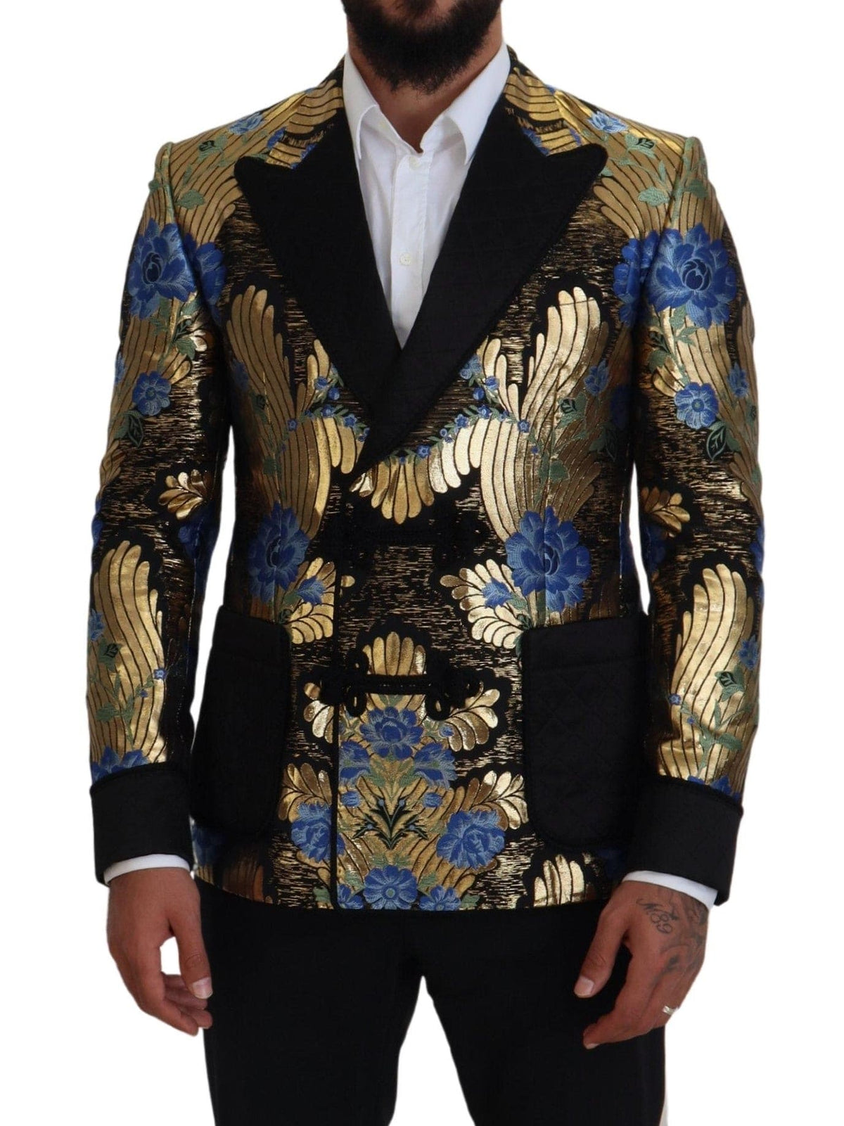 Blazer elegante de fiesta de noche con estampado floral de Dolce &amp; Gabbana