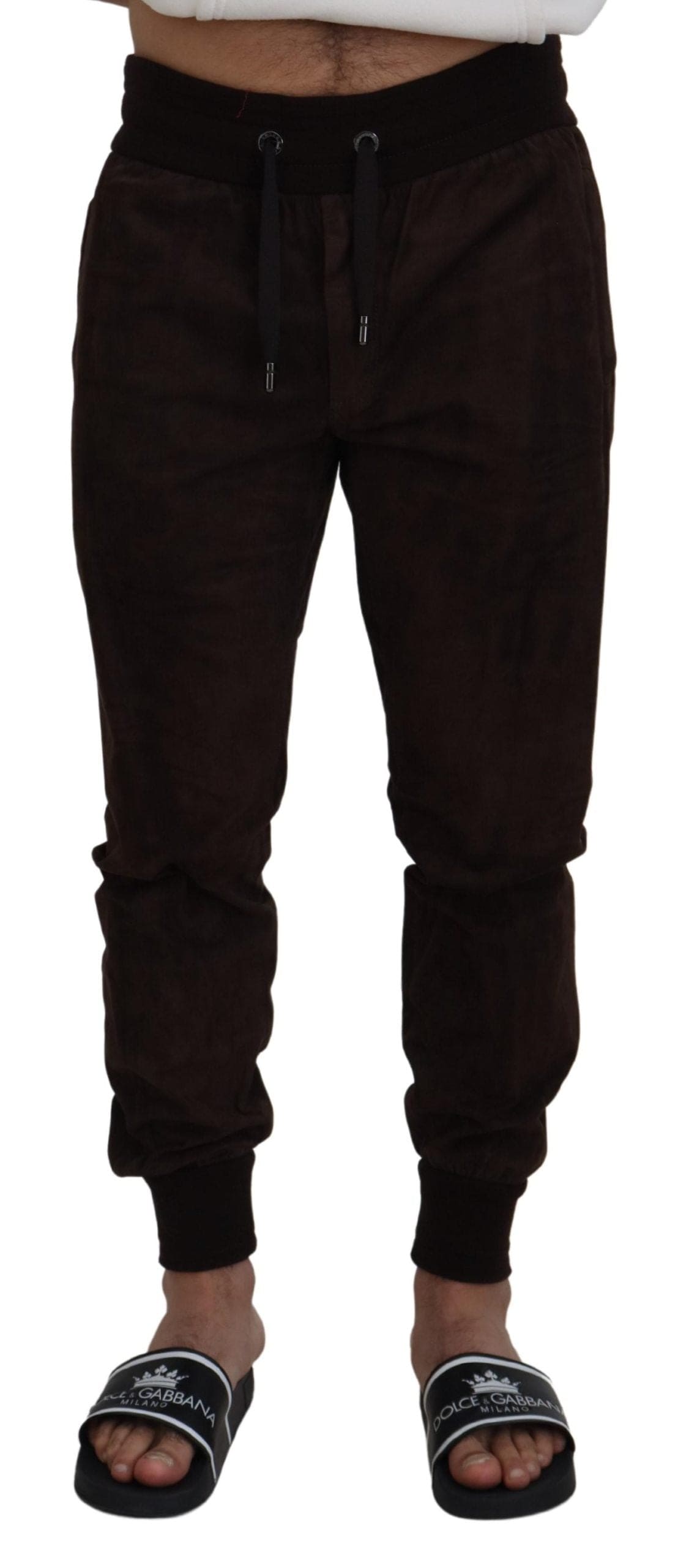 Pantalon de jogging authentique Dolce &amp; Gabbana en marron