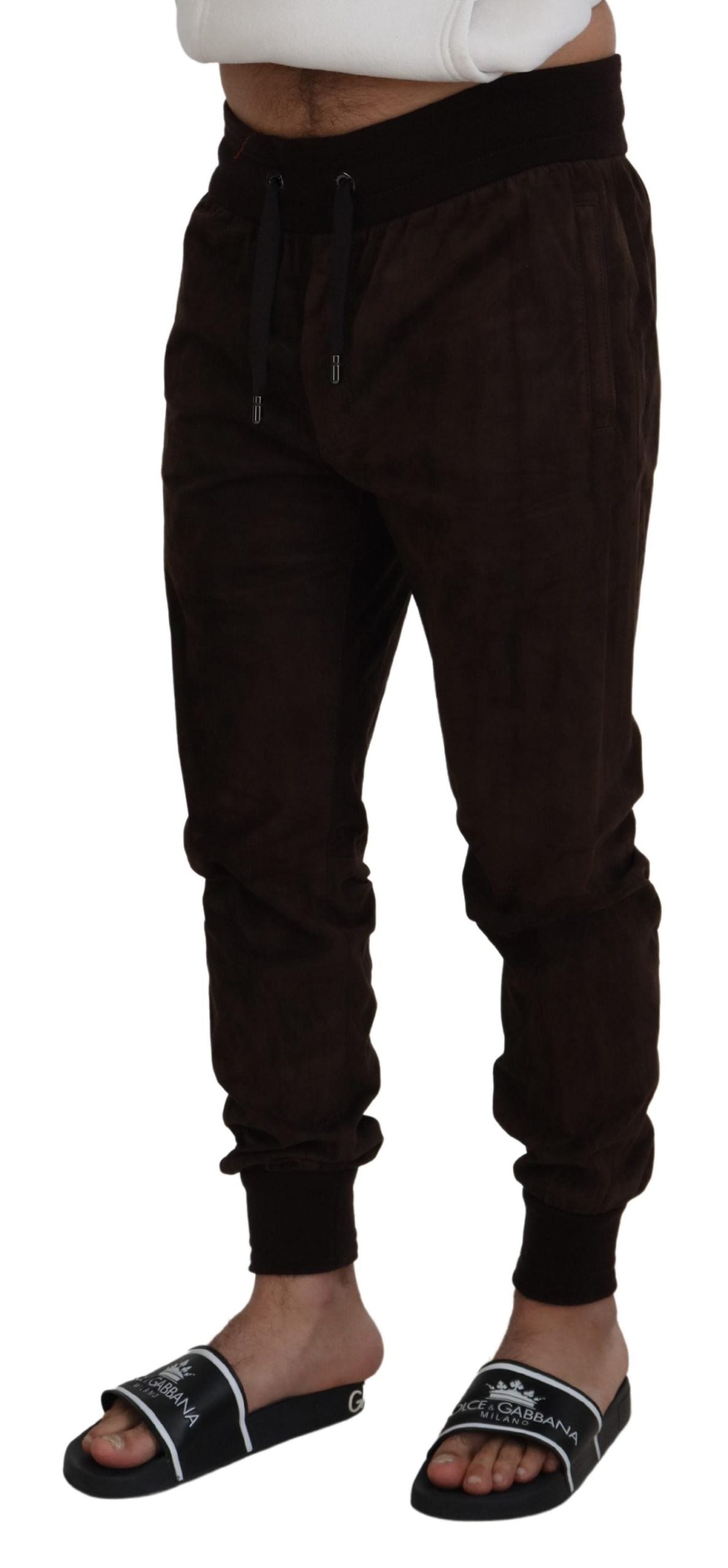 Dolce & Gabbana Stunning Authentic Jogger Pants in Brown