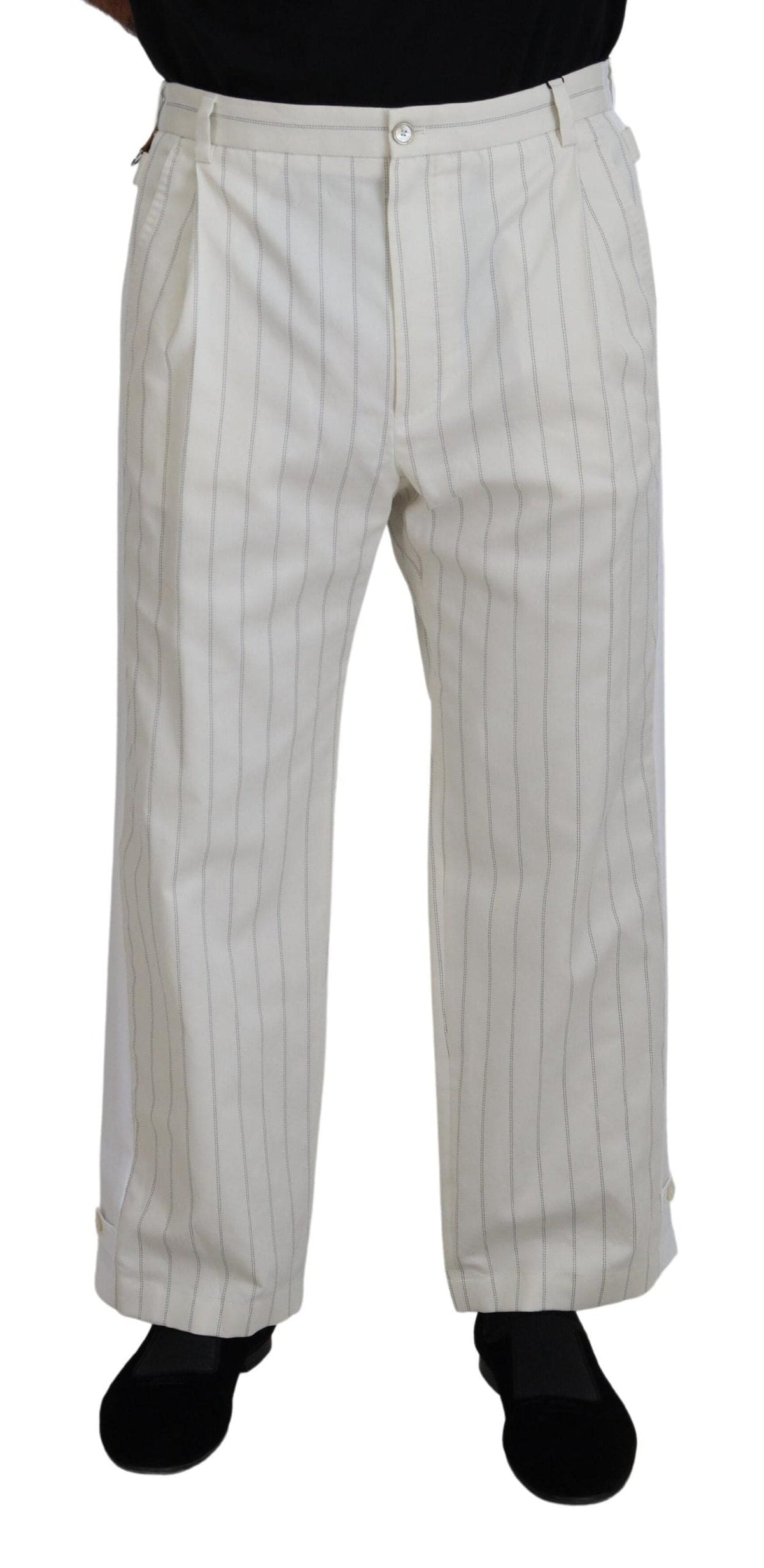 Pantalon élégant à rayures blanches MainLine de Dolce &amp; Gabbana