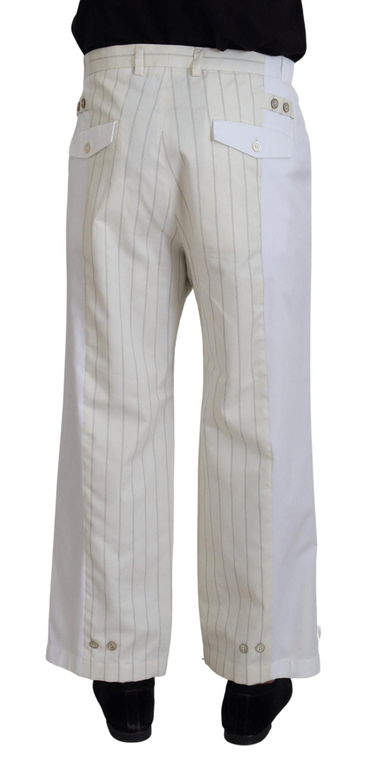 Pantalon élégant à rayures blanches MainLine de Dolce &amp; Gabbana