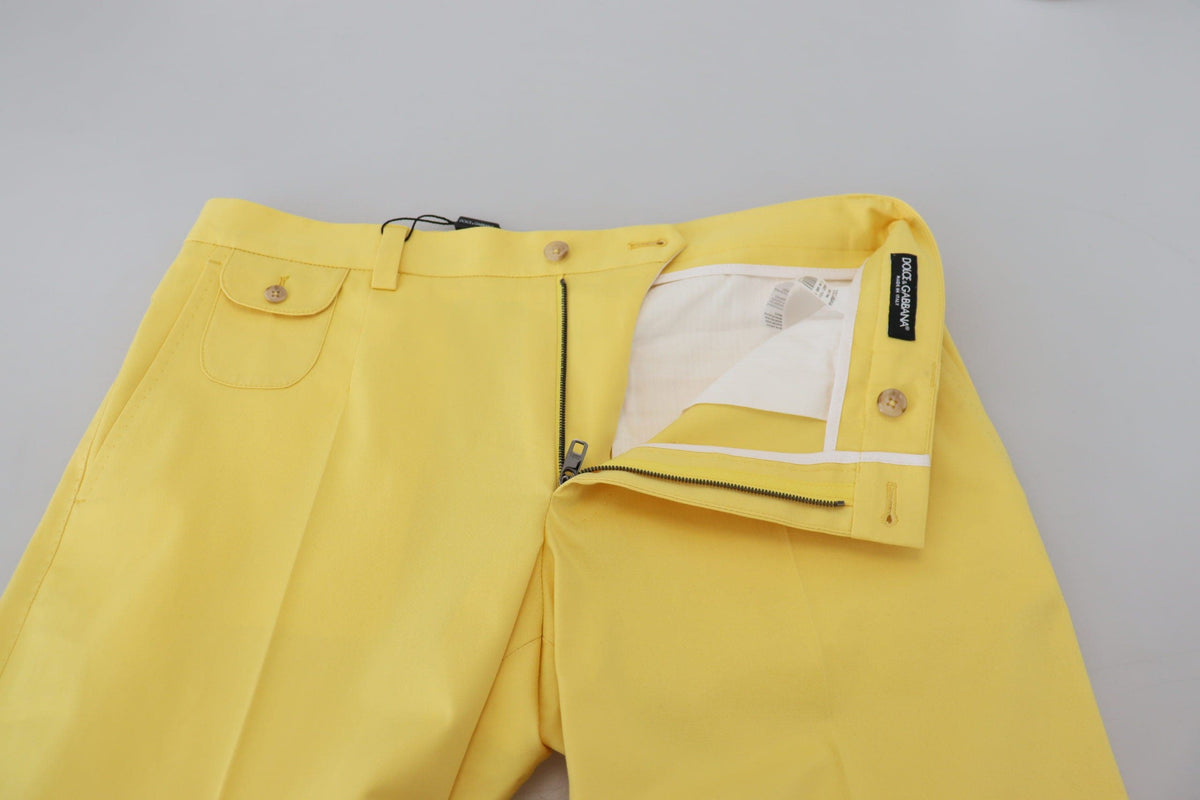 Pantalon en coton jaune soleil Dolce &amp; Gabbana