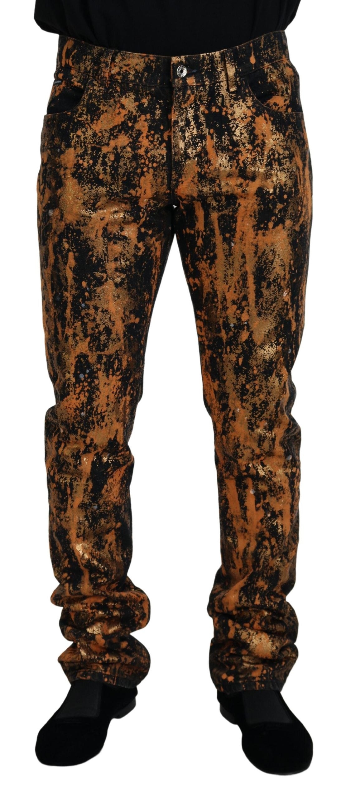 Pantalon en denim de coton Golden Ash de Dolce &amp; Gabbana