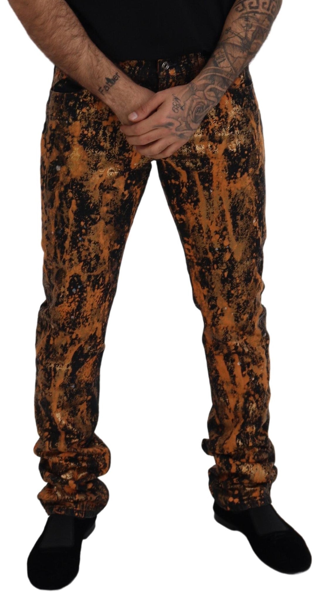 Pantalon en denim de coton Golden Ash de Dolce &amp; Gabbana