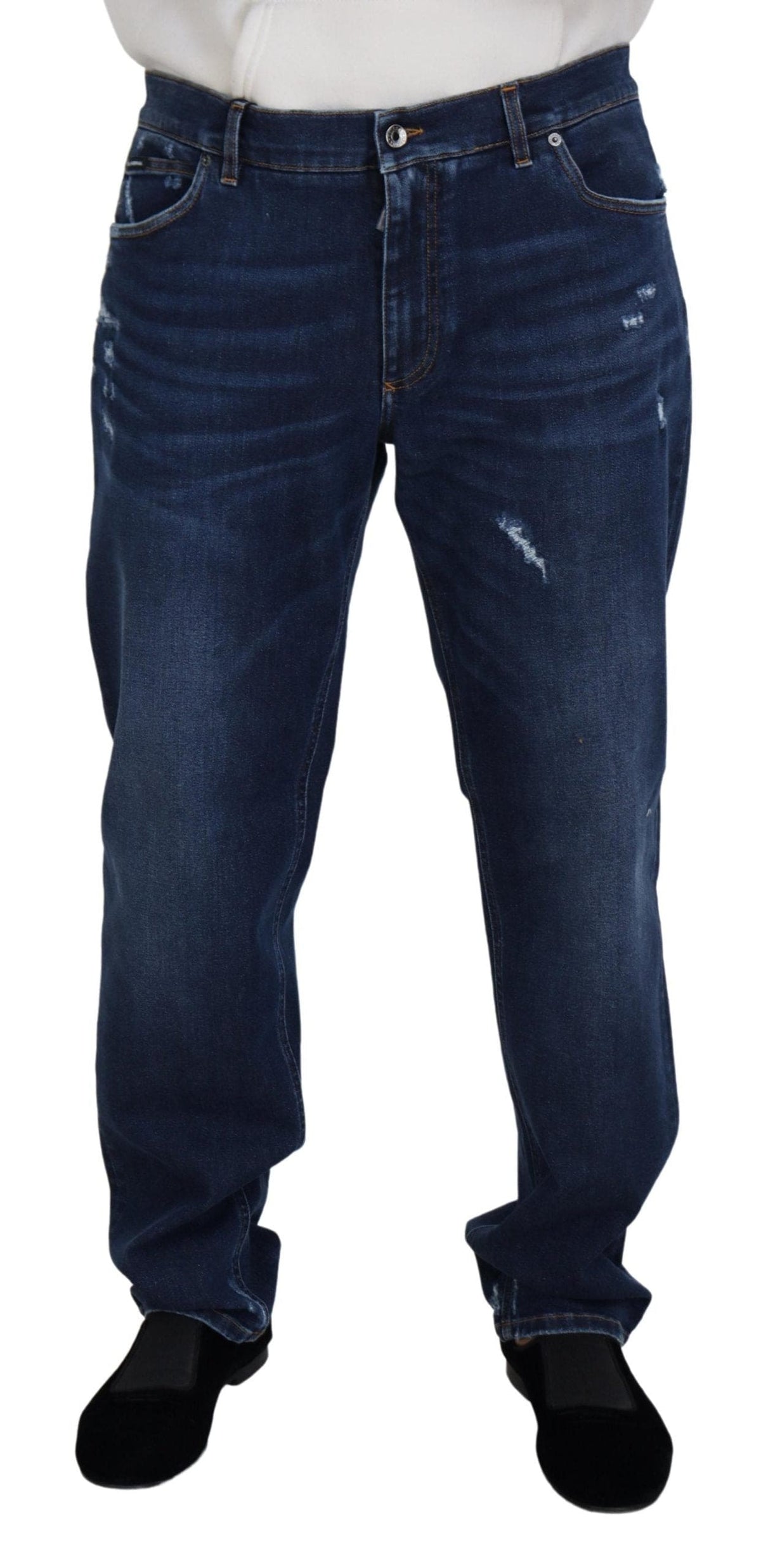 Pantalon en denim bleu délavé élégant Dolce &amp; Gabbana