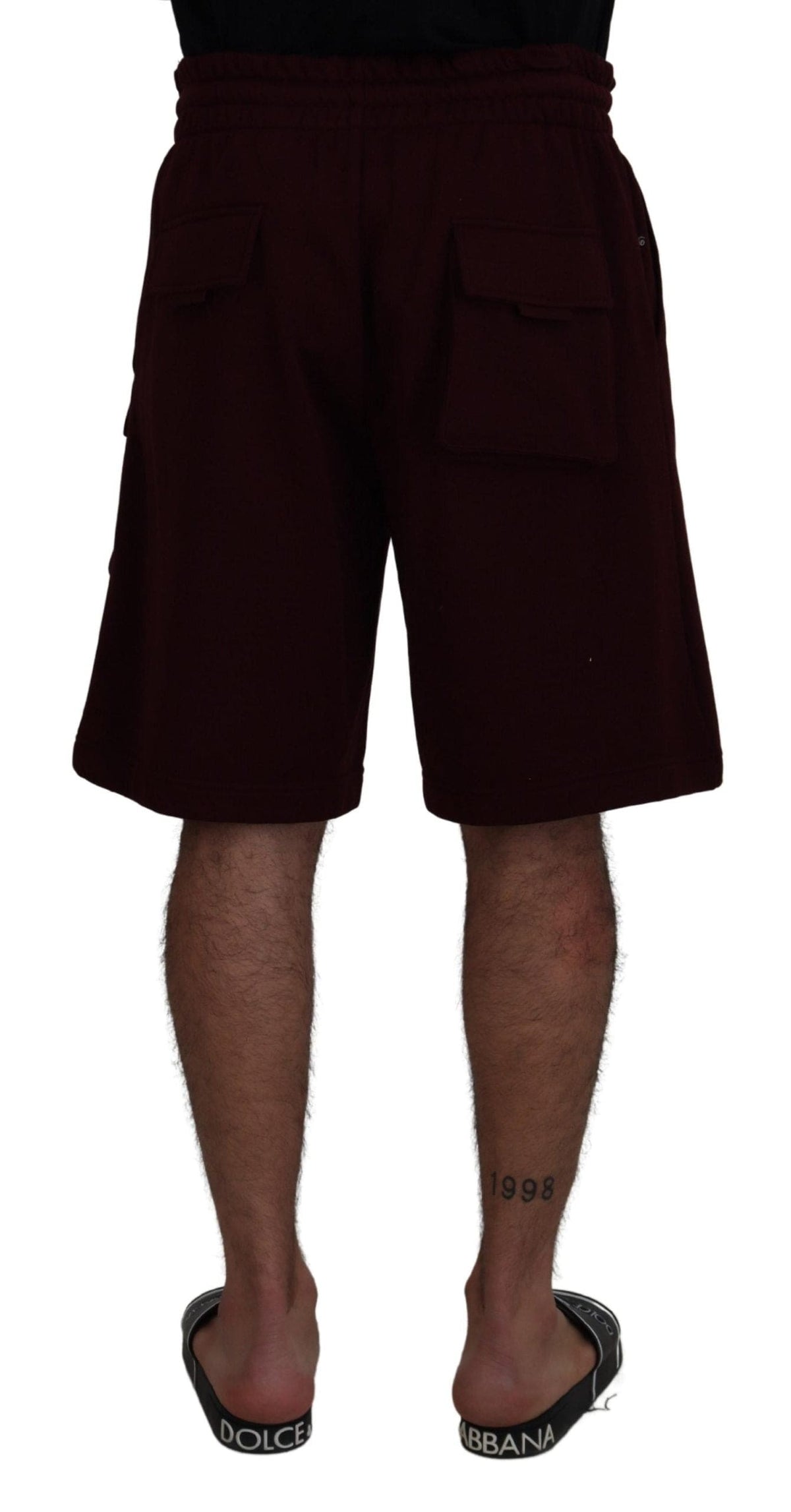 Short élégant bordeaux sur mesure Dolce &amp; Gabbana