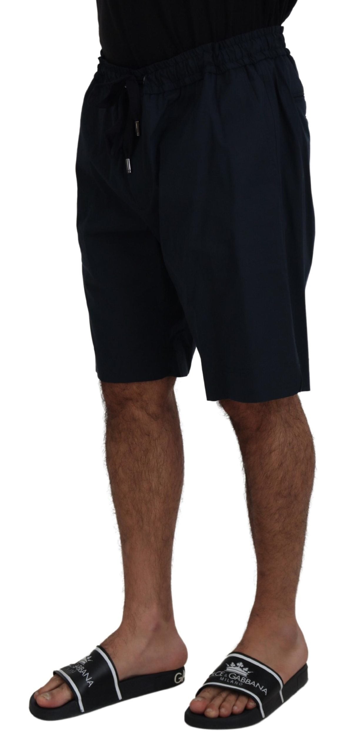 Dolce & Gabbana Elegant Blue Cotton Blend Shorts