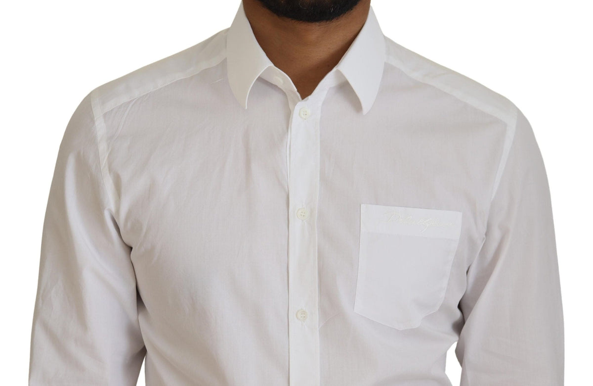 Chemise habillée slim blanche élégante Dolce &amp; Gabbana