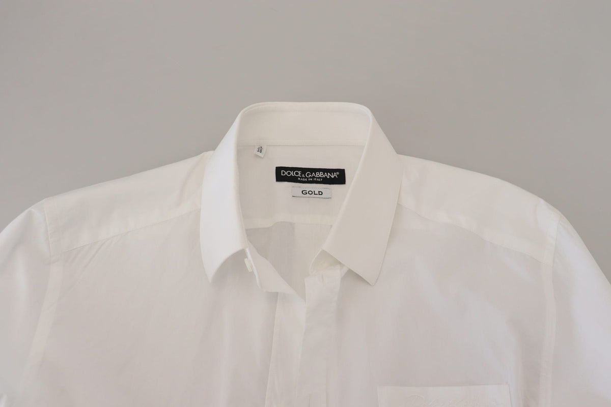 Chemise habillée slim blanche élégante Dolce &amp; Gabbana