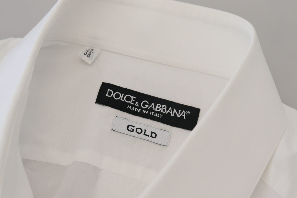 Camisa de vestir elegante de corte entallado en color blanco de Dolce &amp; Gabbana