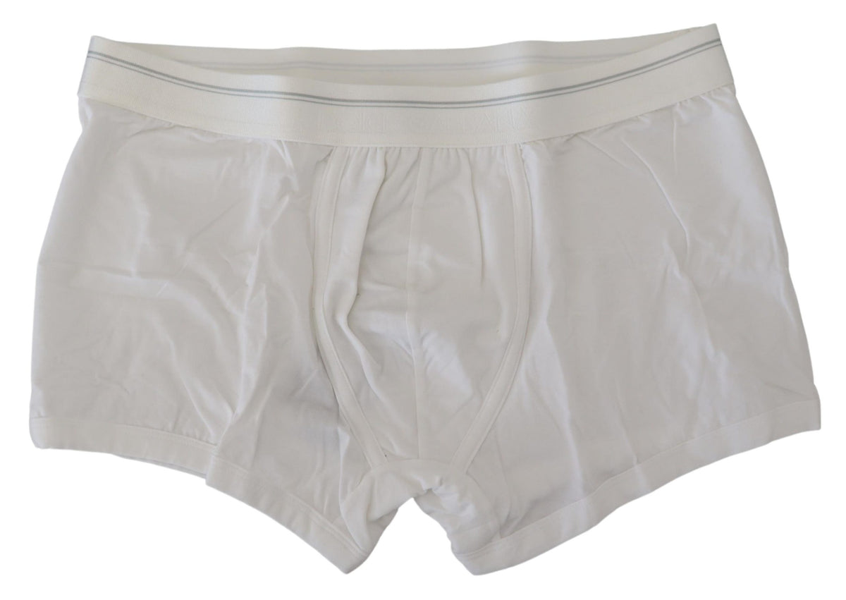 Boxer élégant en coton mélangé blanc Dolce &amp; Gabbana