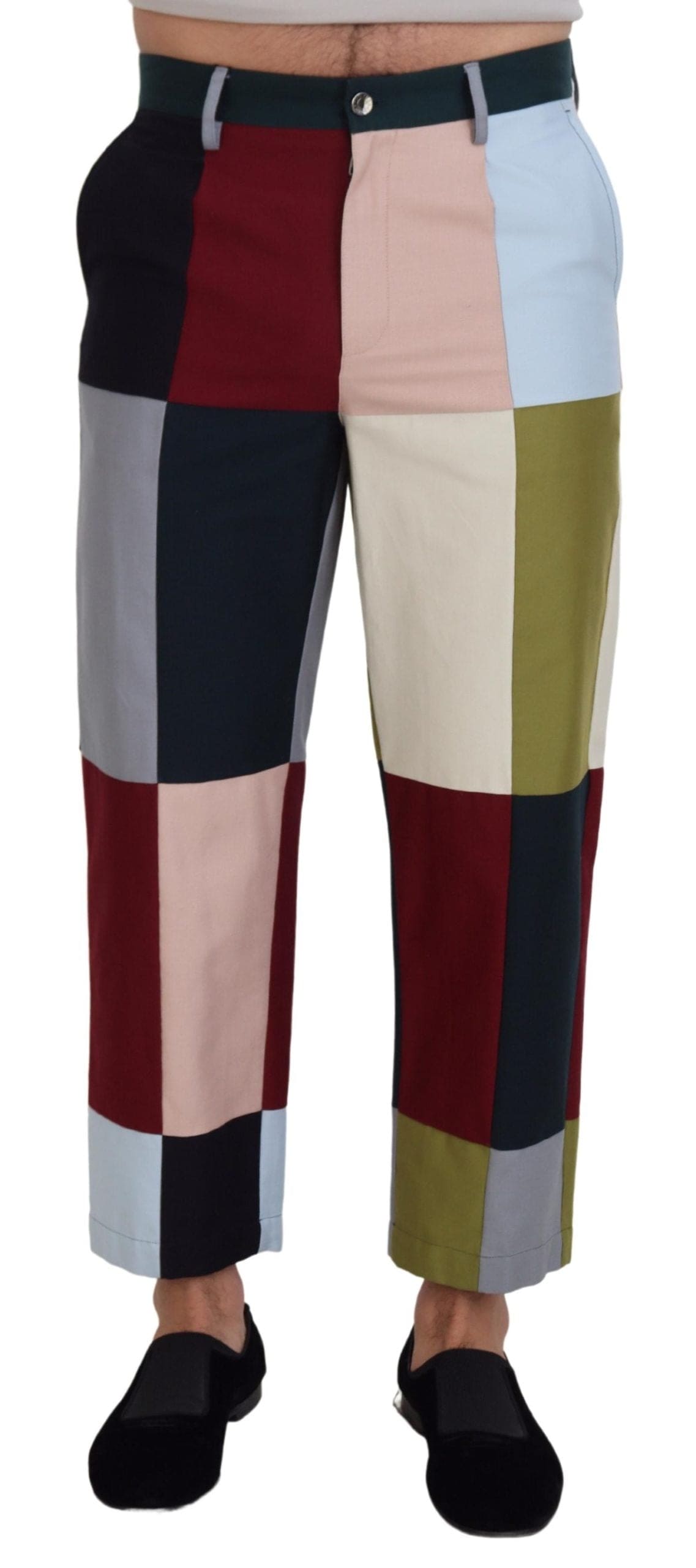 Dolce &amp; Gabbana Superbe pantalon patchwork multicolore