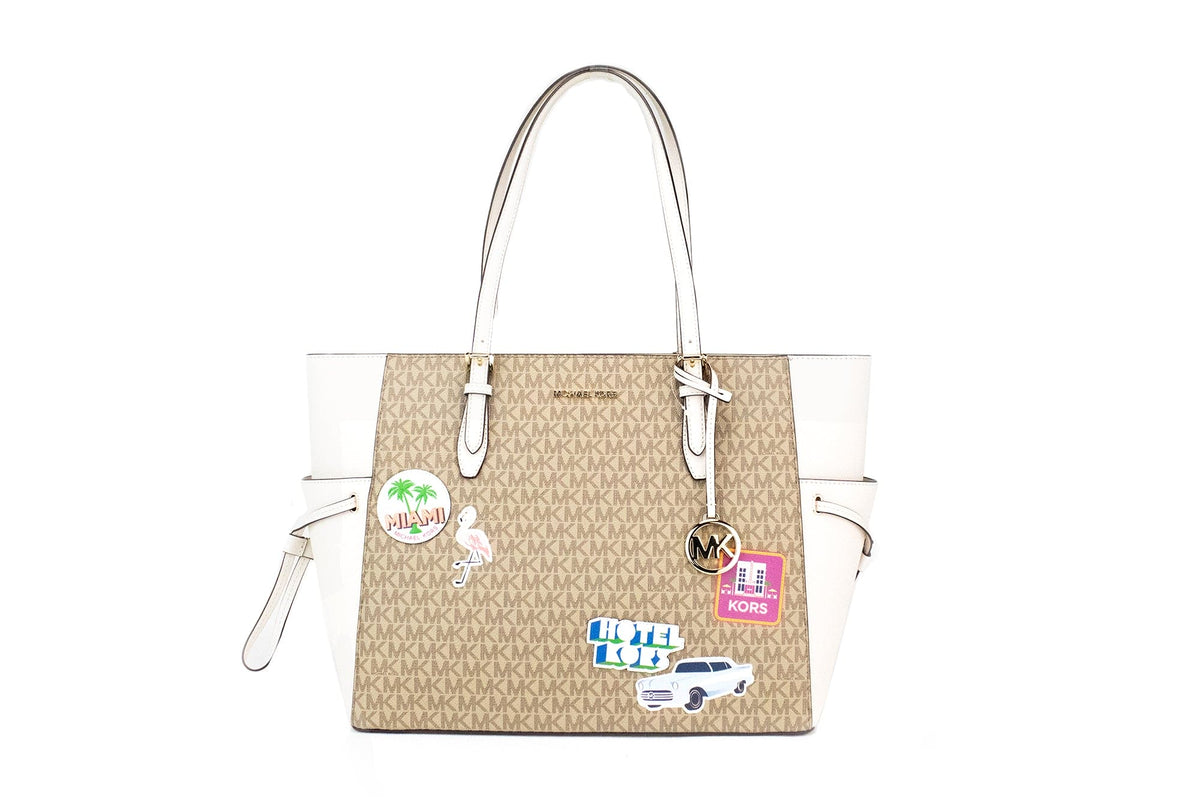 Sac à main fourre-tout Michael Kors Gilly grand format en PVC avec imprimé Miami