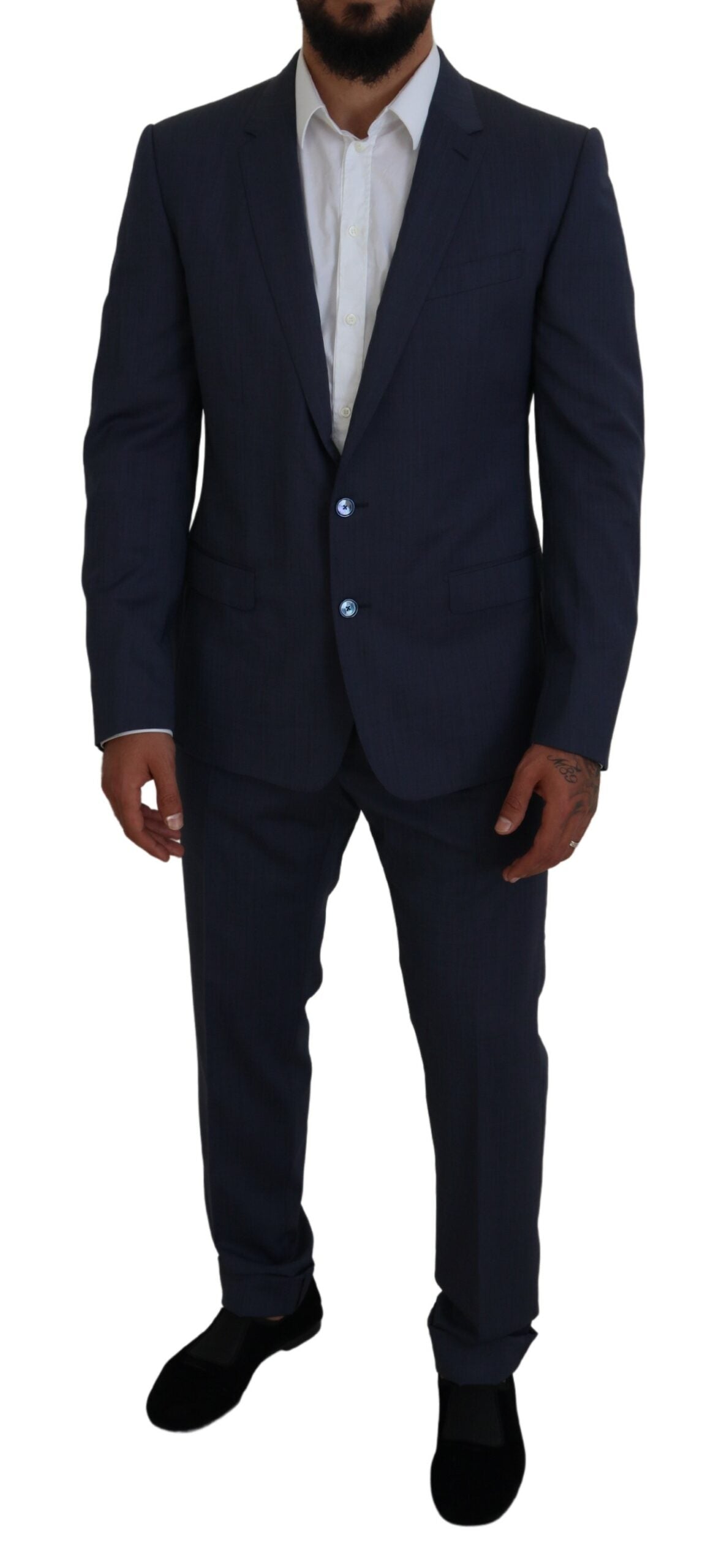 Costume slim fit élégant pour homme Dolce &amp; Gabbana Blue Martini