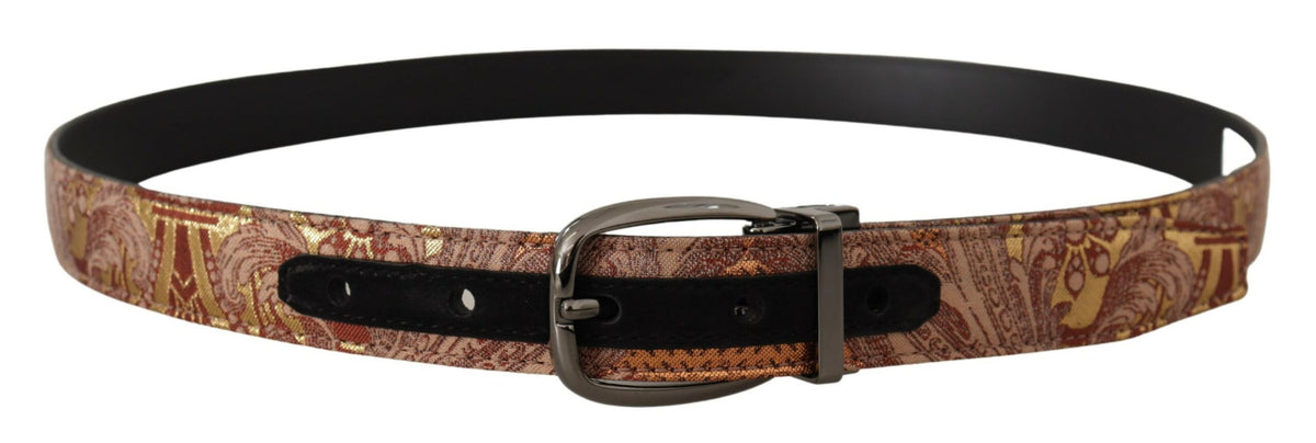 Ceinture en cuir multicolore Dolce &amp; Gabbana Signature