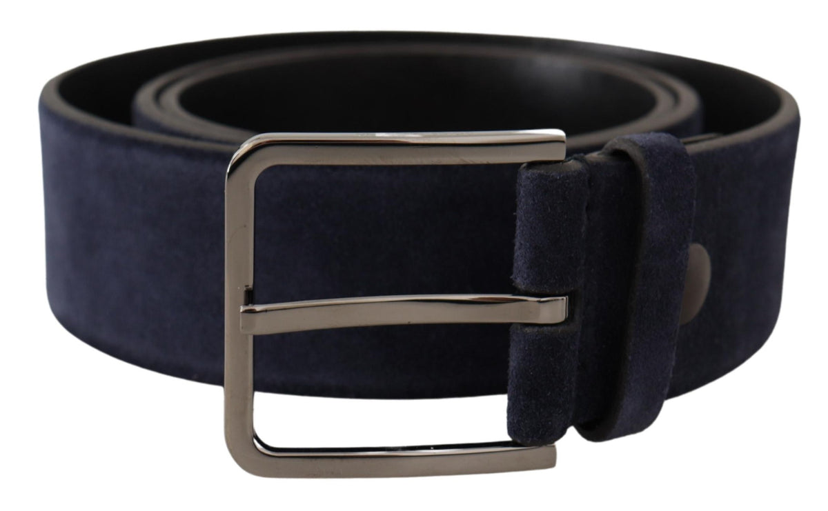 Ceinture en cuir velours bleu marine Dolce &amp; Gabbana Elegance