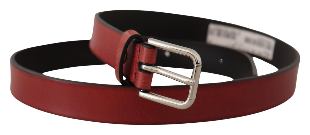 Ceinture élégante en cuir italien marron Dolce &amp; Gabbana