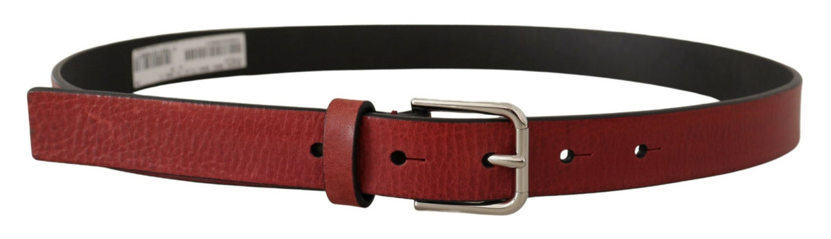 Ceinture élégante en cuir italien marron Dolce &amp; Gabbana