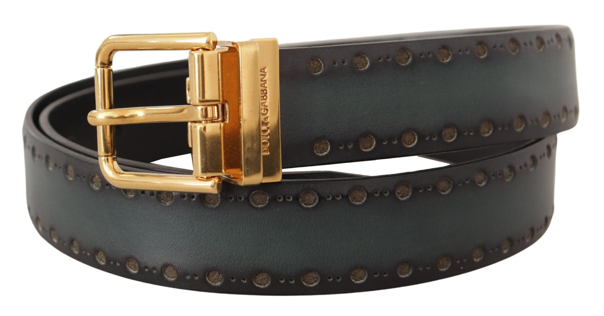 Ceinture en cuir Dolce &amp; Gabbana Emerald Elegance