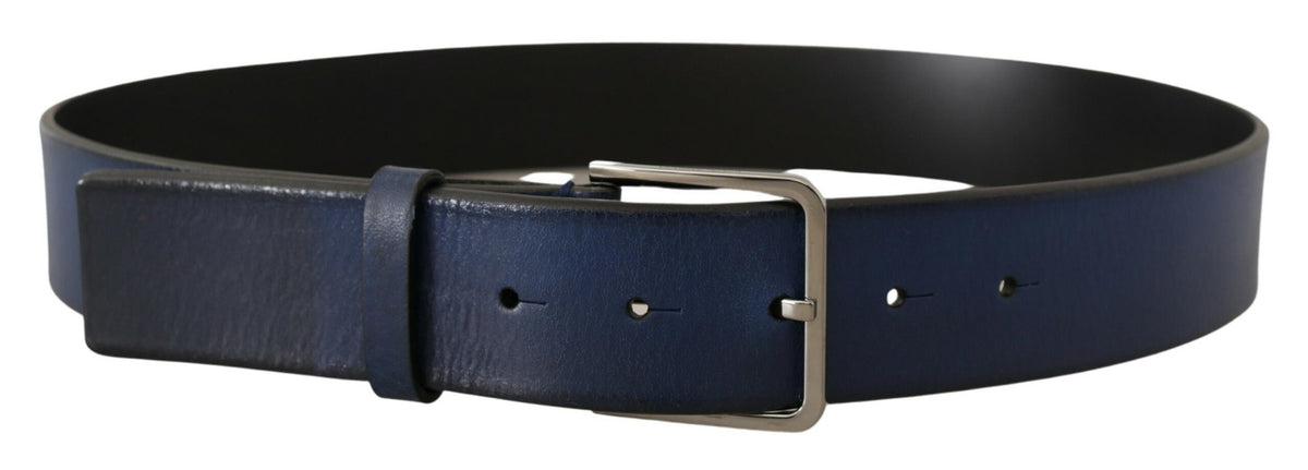 Ceinture élégante en cuir italien Dolce &amp; Gabbana en bleu