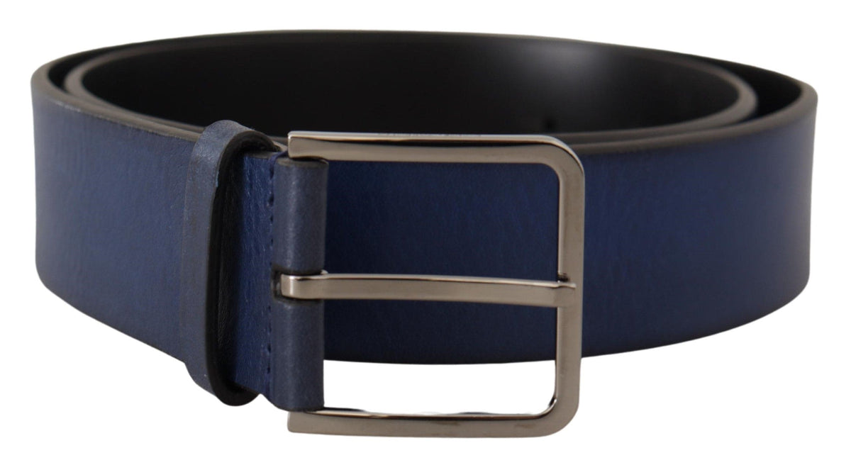 Ceinture élégante en cuir italien Dolce &amp; Gabbana en bleu