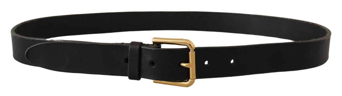 Ceinture élégante en cuir Dolce &amp; Gabbana avec boucle en métal