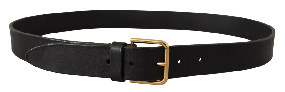 Ceinture élégante en cuir Dolce &amp; Gabbana avec boucle en métal