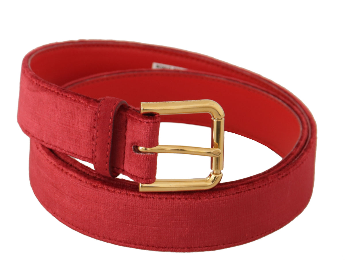 Ceinture élégante en daim rouge Dolce &amp; Gabbana