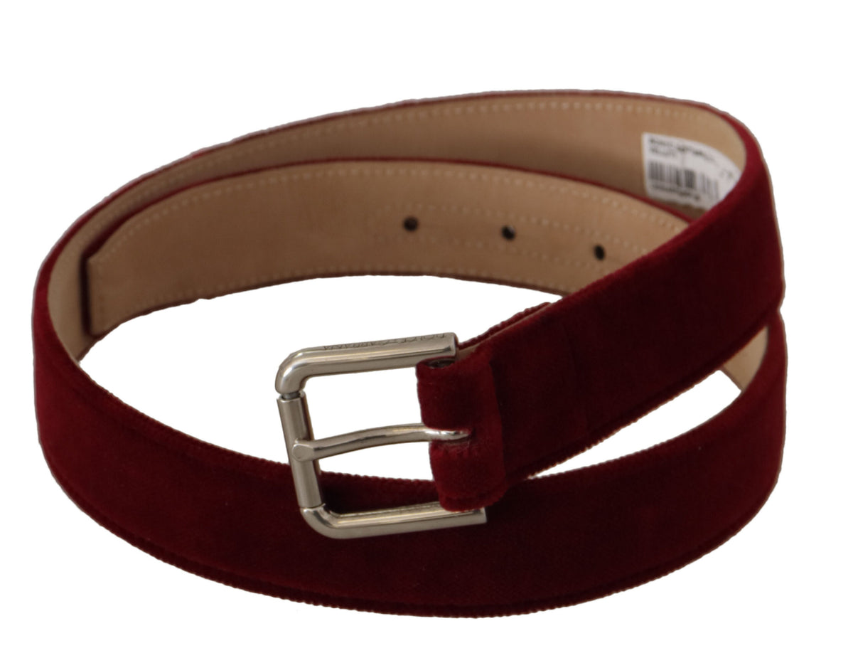 Ceinture élégante en velours avec logo gravé Dolce &amp; Gabbana