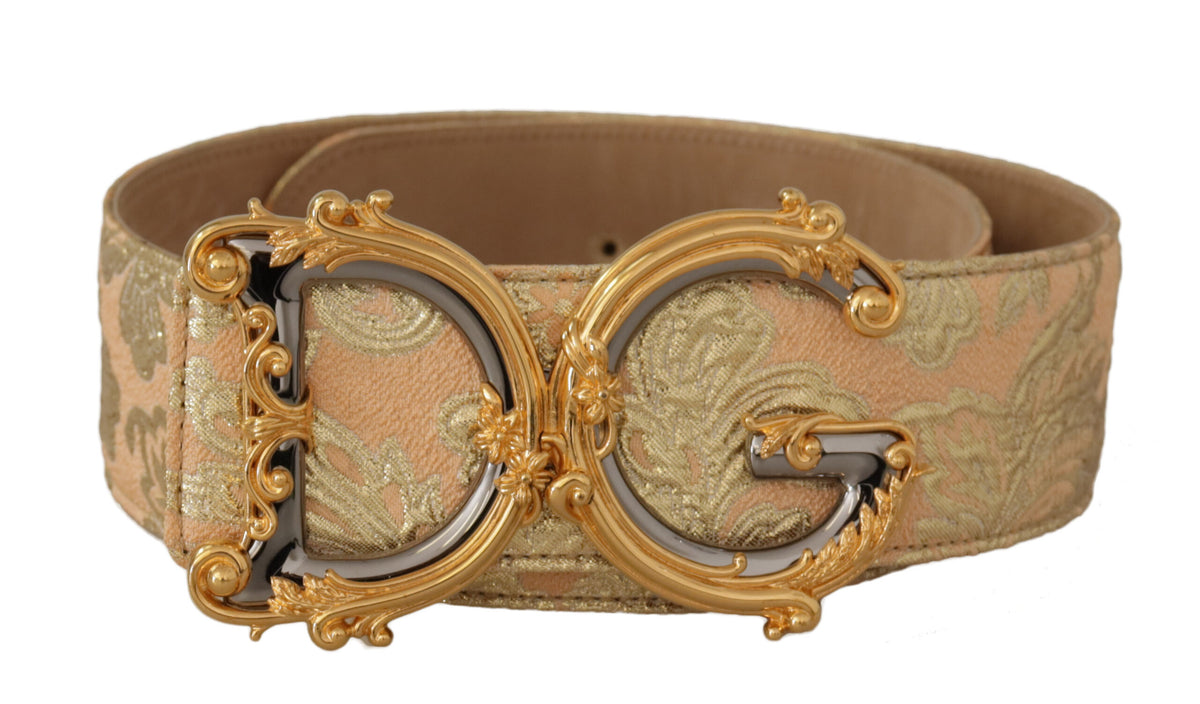 Ceinture élégante en cuir Dolce &amp; Gabbana avec boucle à logo