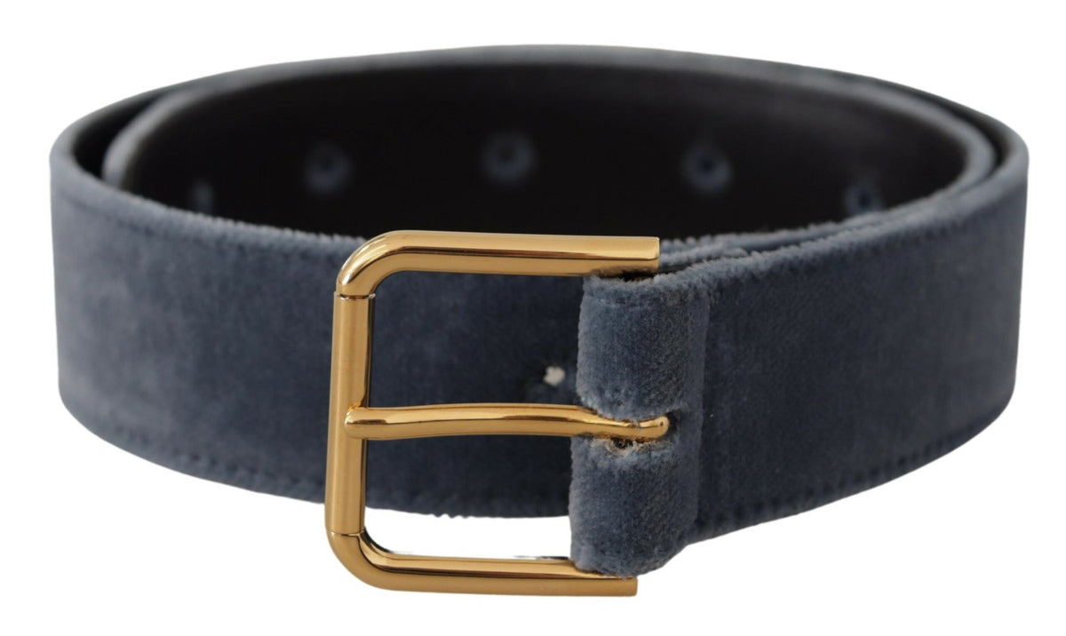 Ceinture élégante en velours bleu marine Dolce &amp; Gabbana