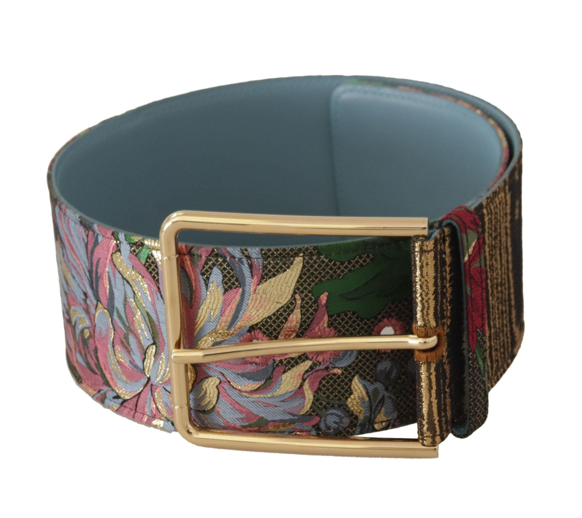 Ceinture à boucle logo en cuir multicolore Dolce &amp; Gabbana