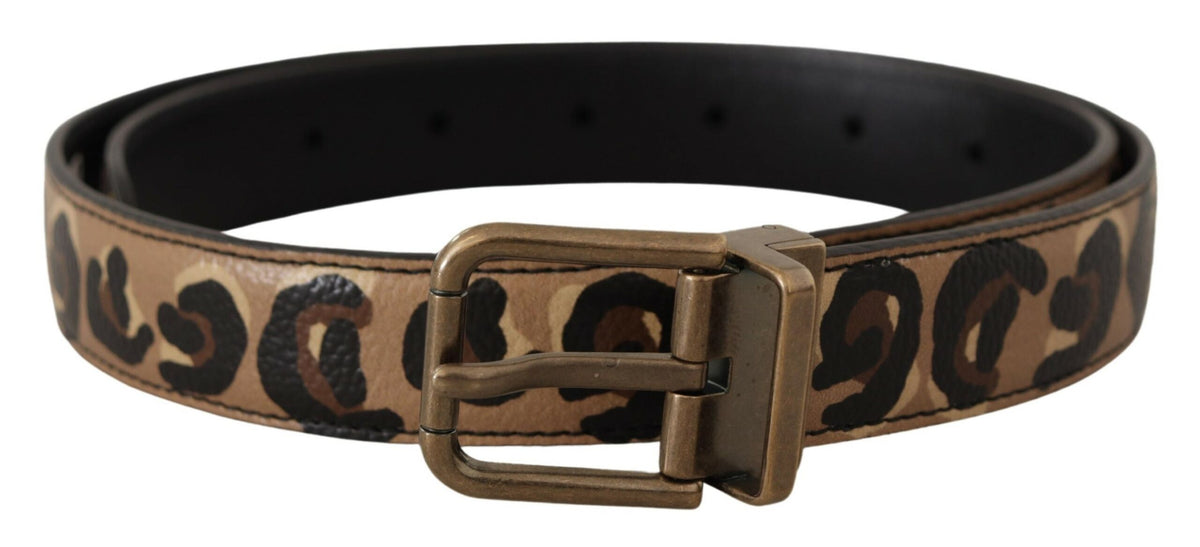 Ceinture en cuir avec logo gravé Dolce &amp; Gabbana Chic