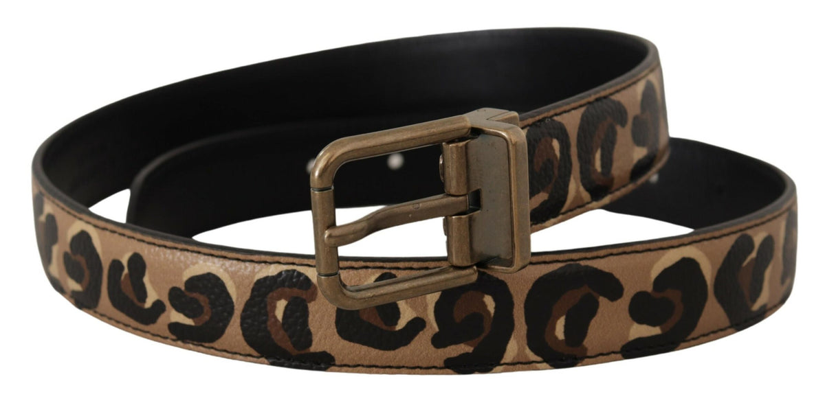 Ceinture en cuir avec logo gravé Dolce &amp; Gabbana Chic