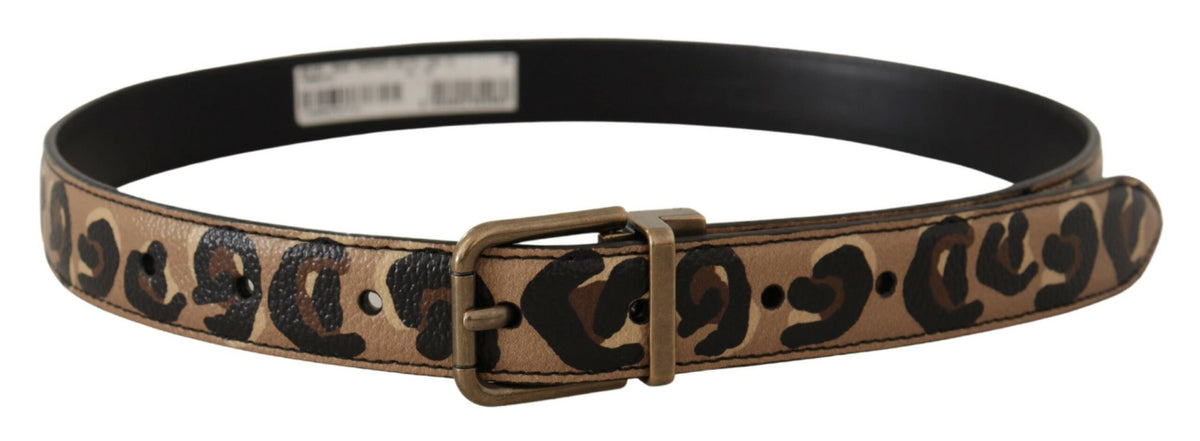 Ceinture en cuir avec logo gravé Dolce &amp; Gabbana Chic