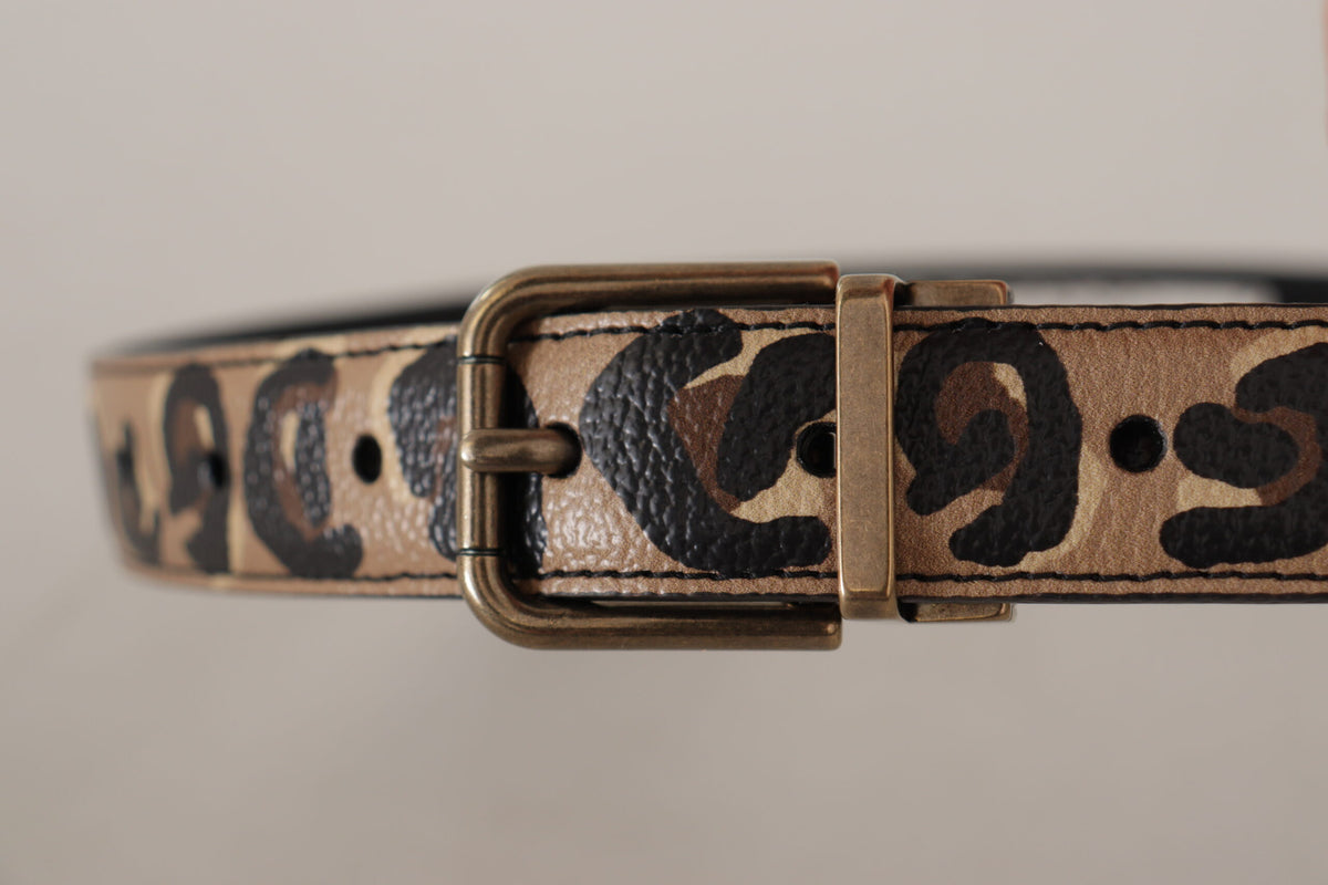 Ceinture en cuir avec logo gravé Dolce &amp; Gabbana Chic