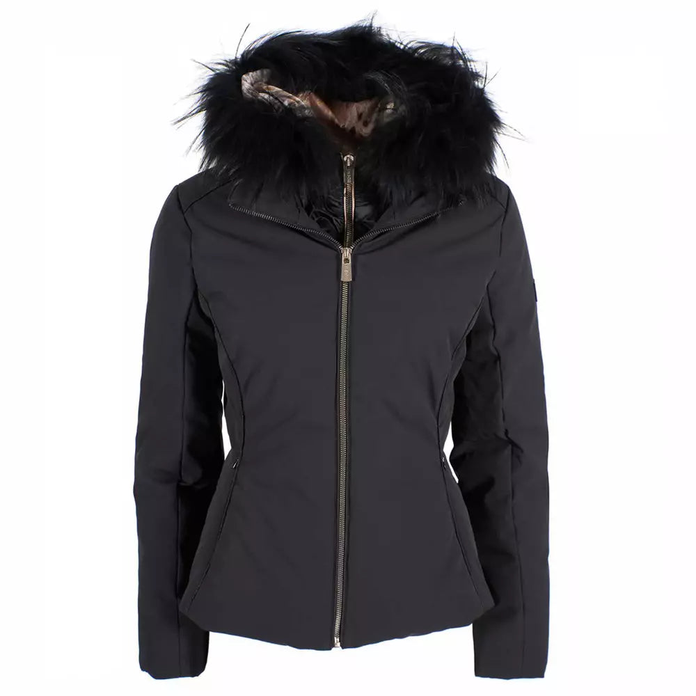 Chaqueta elegante de cuello alto con capucha para mujer Yes Zee