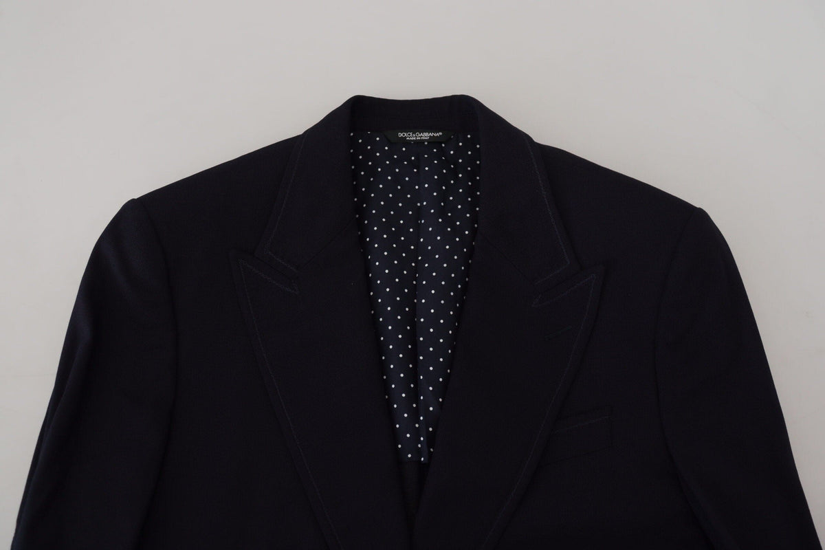 Blazer noir élégant à boutonnage simple Dolce &amp; Gabbana