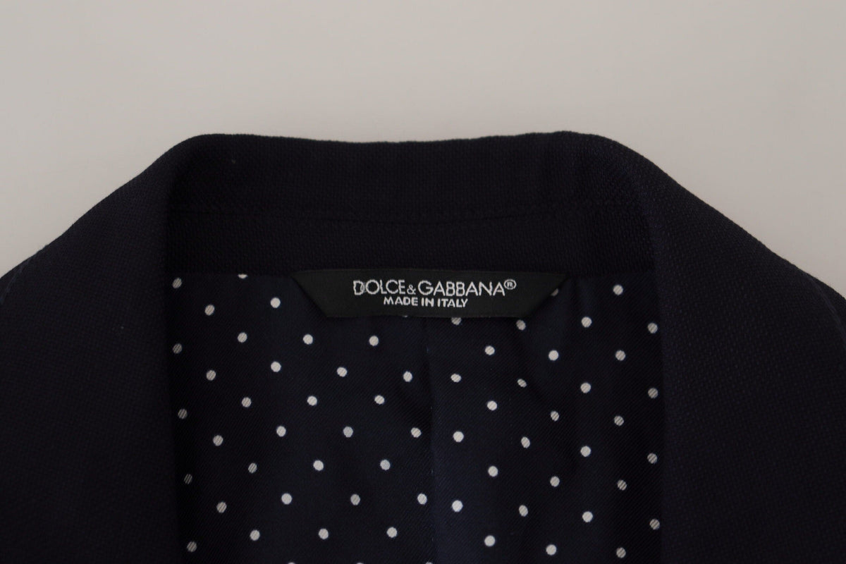 Blazer noir élégant à boutonnage simple Dolce &amp; Gabbana