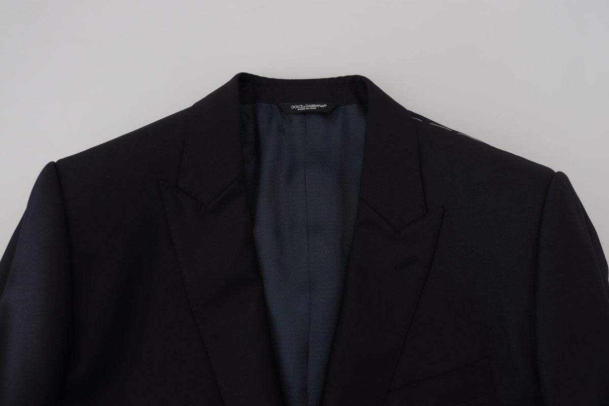 Elegante blazer azul oscuro tipo martini de Dolce &amp; Gabbana