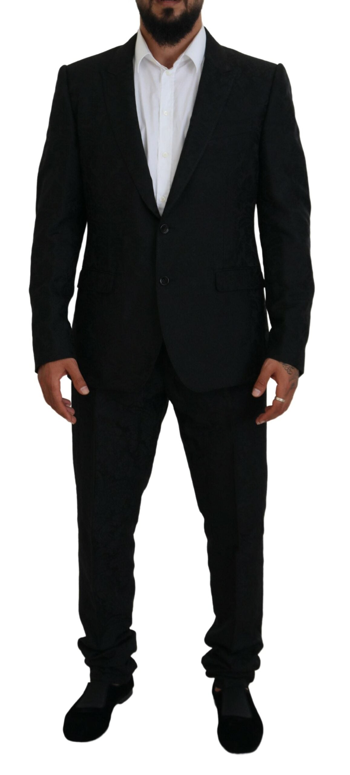 Costume slim fit Martini noir Dolce &amp; Gabbana