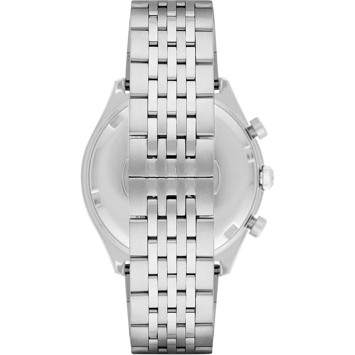 Reloj cronógrafo plateado elegante para hombre de Emporio Armani