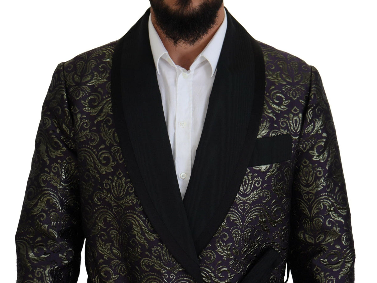 Veste-robe en jacquard doré Dolce &amp; Gabbana