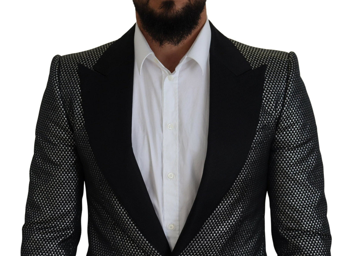 Blazer élégant à boutonnage simple en jacquard Dolce &amp; Gabbana